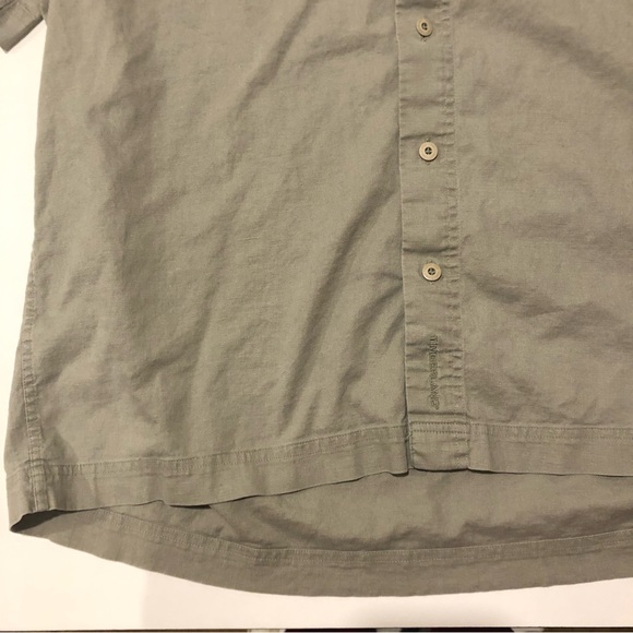 Timberland Button Up Short Sleeve Mens XL Green - Picture 3 of 12